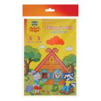 Фетр Мульти-Пульти "Приключения Енота", флуоресцентные цвета, А4, 5л., 5цв., 2мм, жесткий