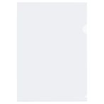 Папка-уголок СТАММ А4, 100мкм, пластик, прозрачная