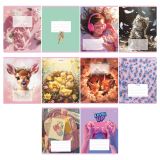 Тетрадь 12л., линия BG "Микс-10. Девочки", эконом