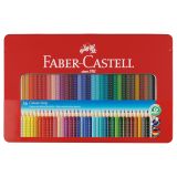 Карандаши цветные Faber-Castell "Grip", 36цв., трехгран., заточен., метал. упак. Карандаши цветные Faber-Castell "Grip", 36цв., трехгран., заточен., метал. упак.