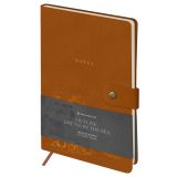 Записная книжка А5 80л., ЛАЙТ, кожзам, Greenwich Line "Outline. Dream by the sea" с замком, тиснение фольгой, внутренний карман, блок в точку