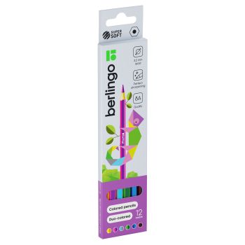 Карандаши с двухцветным грифелем Berlingo 