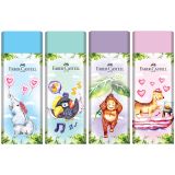 Ластик Faber-Castell "Happy Jungle", прямоугольный, картонный футляр, ассорти, 62*21,8*11,5мм Ластик Faber-Castell "Happy Jungle", прямоугольный, картонный футляр, ассорти, 62*21,8*11,5мм