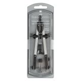 Циркуль Faber-Castell, 3 предмета, пластиковый футляр