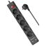 Сетевой фильтр Defender DFS 755 5 розеток 5,0м, 2xUSB, 2.1A, черный