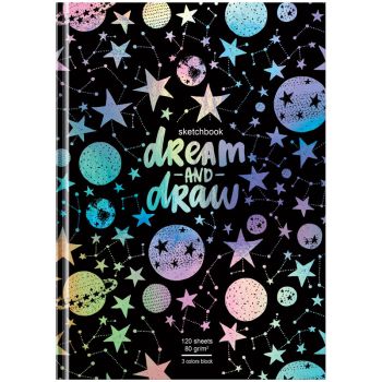 Скетчбук 120л., А5 BG 