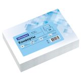 Конверт C6, OfficeSpace, 114*162мм, б/подсказа, б/окна, отр. лента, внутренняя запечатка, термоусадка