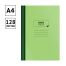 Книга учета OfficeSpace, А4, 128л., линия, 200*290мм, твердый картон, зеленая обложка, блок офсетный с нумерацией