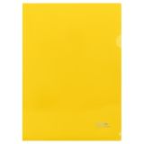 Папка-уголок СТАММ А4, 180мкм, пластик, непрозрачная, желтая