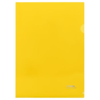 Папка-уголок СТАММ А4, 180мкм, пластик, непрозрачная, желтая