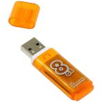 Память Smart Buy "Glossy" 8GB, USB 2.0 Flash Drive, оранжевый Память Smart Buy "Glossy" 8GB, USB 2.0 Flash Drive, оранжевый