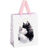Пакет подарочный 18*23*10см MESHU "Hugs", фольга,  матовая ламинация