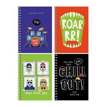 Записная книжка А6 80л., на гребне BG 