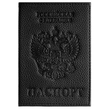 Обложка для паспорта OfficeSpace экокожа, текстура Флоттер зерно, тиснение 