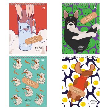 Блокнот А5 40л. на гребне BG 