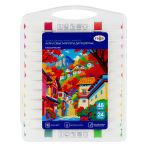 Маркеры акриловые Гамма "Классические", двухцветные, 24шт., 48 цв., пластик.бокс