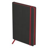 Ежедневник недатированный, А5, 136л., твердый переплет, кожзам, BG "Contrast. Graphite", темно-серый, цветной срез, на резинке