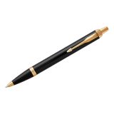 Ручка шариковая Parker "IM Black GT" синяя, 1,0мм, кнопочн., подарочная упаковка Ручка шариковая Parker "IM Black GT" синяя, 1,0мм, кнопочн., подарочная упаковка