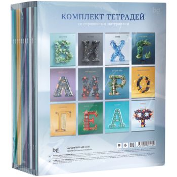 Комплект (12 шт.) предметных тетрадей 48л. BG 