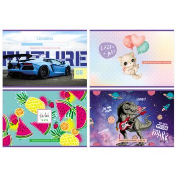 Альбом для рисования 08л., А4, на скрепке BG 