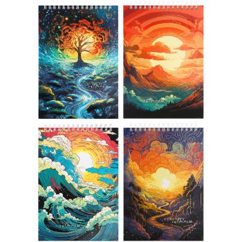 Блокнот А5 80л. на гребне BG 