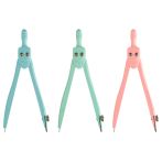 Циркуль ArtSpace металлический, 115мм, пластиковый пенал, пастельные цвета ассорти