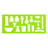 Трафарет химика СТАММ, пластиковый, зеленый Трафарет химика СТАММ, пластиковый, зеленый