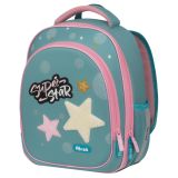 Ранец Först F-Light "Super star" 36*27*15см, 2 отделения, 2 кармана, анатомическая спинка Ранец Först F-Light "Super star" 36*27*15см, 2 отделения, 2 кармана, анатомическая спинка