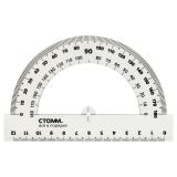 Транспортир 12см, 180° СТАММ, полистирол, прозрачный бесцветный Транспортир 12см, 180° СТАММ, полистирол, прозрачный бесцветный