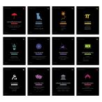 Комплект (12 шт.) предметных тетрадей 48л., BG "Формула предмета", выборочный лак