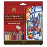 Карандаши цветные художественные Koh-I-Noor "Polycolor 3835", 36цв., заточен.+ точилка+2 ч/гр. кар. 1500, картон, европодвес (ПОД ЗАКАЗ) Карандаши цветные художественные Koh-I-Noor "Polycolor 3835", 36цв., заточен.+ точилка+2 ч/гр. кар. 1500, картон, европодвес (ПОД ЗАКАЗ)