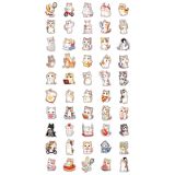 Набор наклеек ПВХ MESHU "Funny cats",8,5*13 см., 50 наклеек инд. уп., европодвес