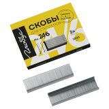 Скобы для степлера №24/26/6 Globus, оцинкованные, 1000шт. Скобы для степлера №24/26/6 Globus, оцинкованные, 1000шт.