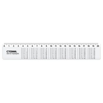 Линейка 20см СТАММ 