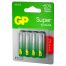 Батарейка GP Super G-Tech AA (LR6) 15A алкалиновая, BC4 (промо 3+1)