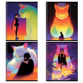 Тетрадь 96л., А5, клетка на гребне BG 