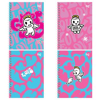 Записная книжка А6 80л., на гребне BG 