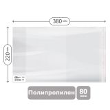 Обложка 220*380 для рабочих тетрадей, прописей, дневников в тв. переплете и учебников старших классов, ПП 80мкм, универс. с клеевым краем, ArtSpace,ШК