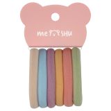 Резинки для волос MESHU "Essence thin", пастельные ассорти, 6шт., диаметр 4см, европодвес Резинки для волос MESHU "Essence thin", пастельные ассорти, 6шт., диаметр 4см, европодвес