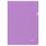 Папка-уголок СТАММ А4, 180мкм, пластик, прозрачная, фиолетовая