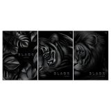 Тетрадь 96л., А4, клетка BG "Просто черный", софт-тач ламинация, выб. лак