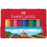 Карандаши цветные Faber-Castell "Замок", 36цв., шестигр., заточ., метал. кор.
