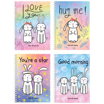 Записная книжка А6 80л., на гребне BG 