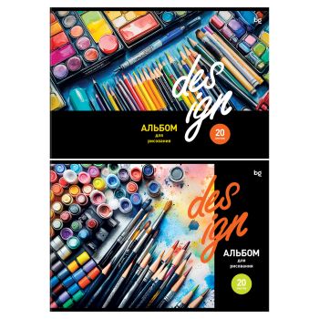Альбом для рисования 20л., А4, на скрепке BG 