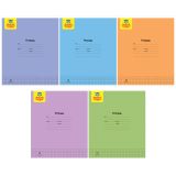 Тетрадь 12л., клетка Мульти-Пульти, "Однотонная", 70г/м2