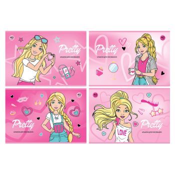 Альбом для рисования 40л., А4, на скрепке BG 