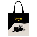 Сумка-шоппер MESHU "Coffee Cat", 33*40см, канвас, с карманом Сумка-шоппер MESHU "Coffee Cat", 33*40см, канвас, с карманом