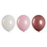 Воздушные шары,  25шт., М12/30см,  MESHU "Rose", 3 цвета ассорти
