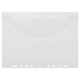 Папка-конверт с перфорацией с клапаном OfficeSpace А4, 180мкм, прозрачная