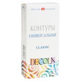 Контуры акриловые универсальные Decola, 03 цвета, Classic, 18мл, картон Контуры акриловые универсальные Decola, 03 цвета, Classic, 18мл, картон